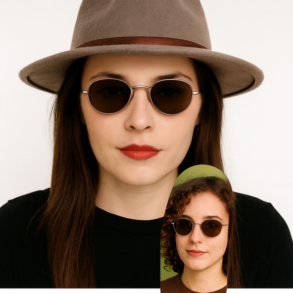 Liz Claiborne Wire Rim Tortoise Unisex Frames Only Sunglasses #E-32 - Picture 1 of 13